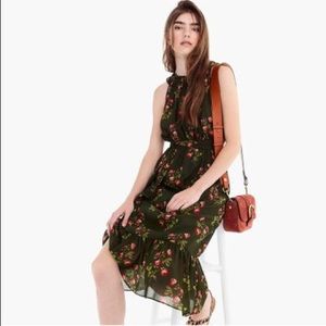 J. Crew Point Sur High-Neck Ruffle Floral Dress